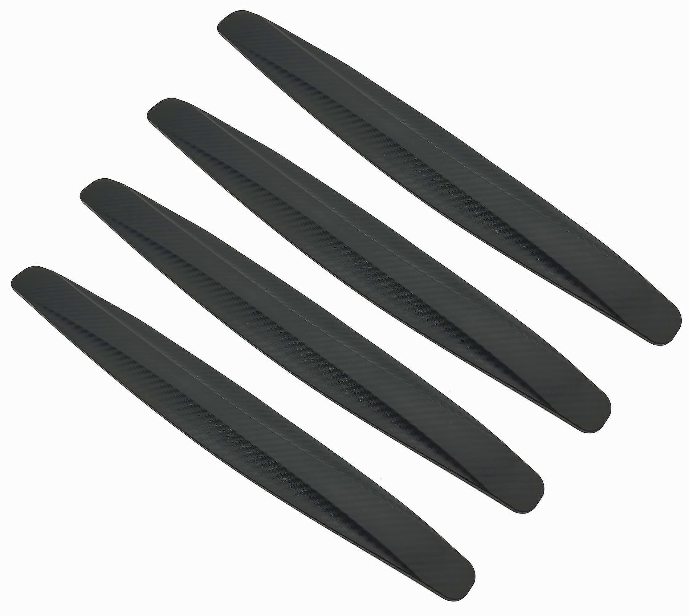 4 Pack Car Bumper Guard, Universal PVC Rubber Scratch Protector Strips for SUV Front and Rear