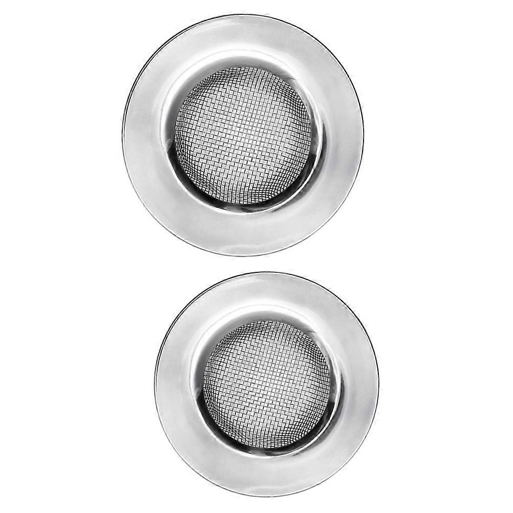 Kitchen Sink Strainer Stainless Steel Basket Filter for Floor Drain 2Pcs