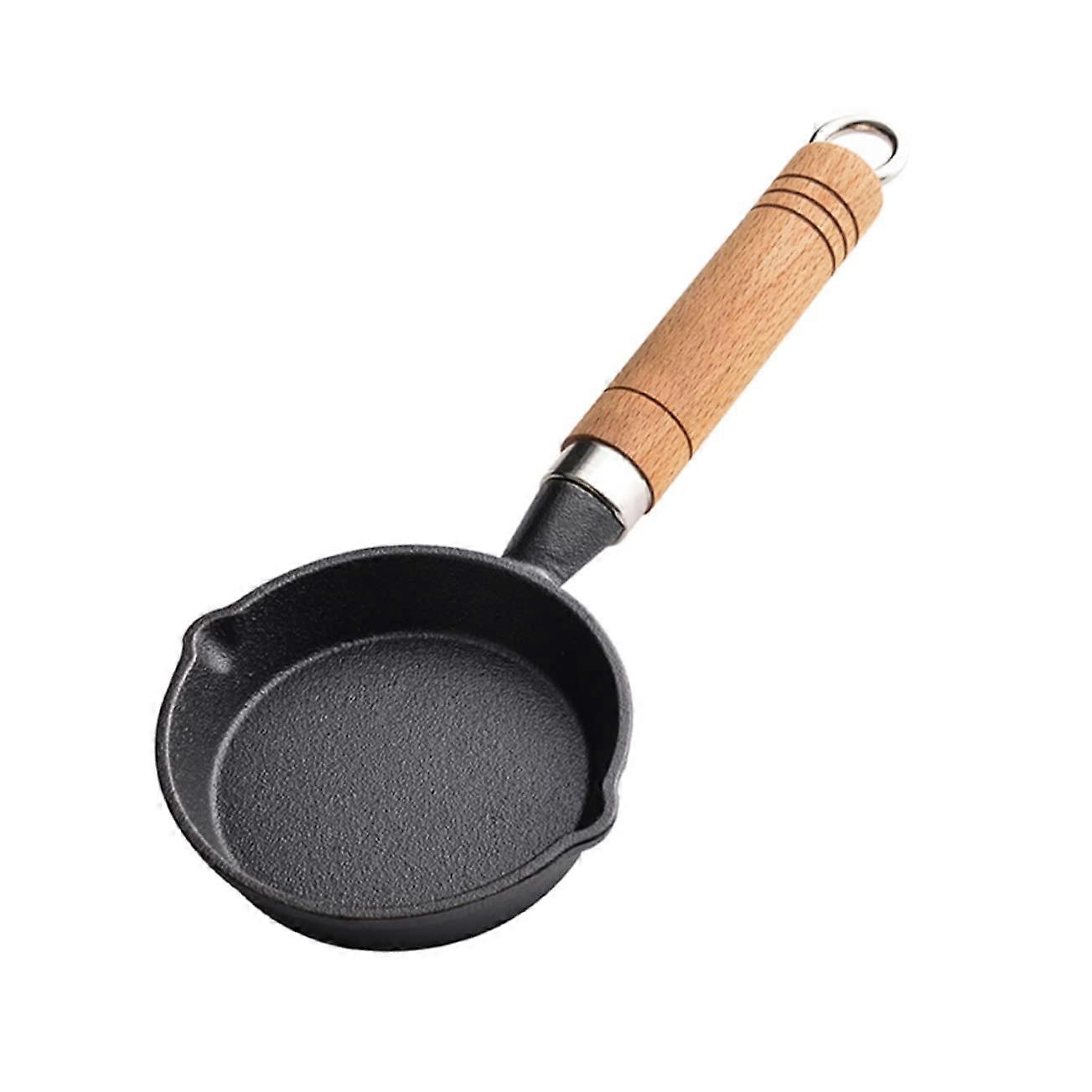 Mini Cast Iron Egg Frying Pan Nonstick Surface Fast Heating Skillet for Omelets Pancakes Cooking