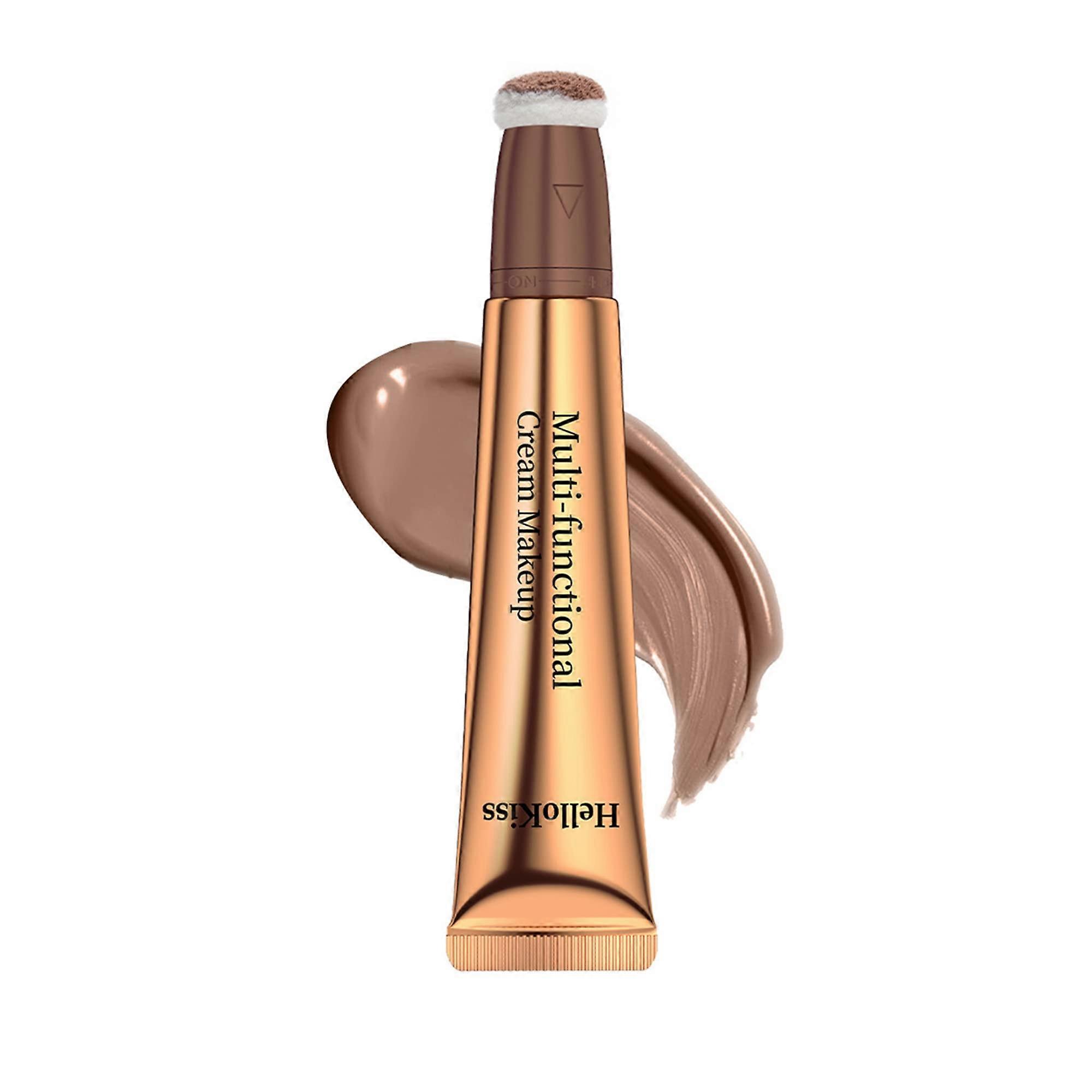 Cream Contour Stick with Cushion Applicator, Matte Bronzer for Light Medium Skin, Blendable Face Shaping