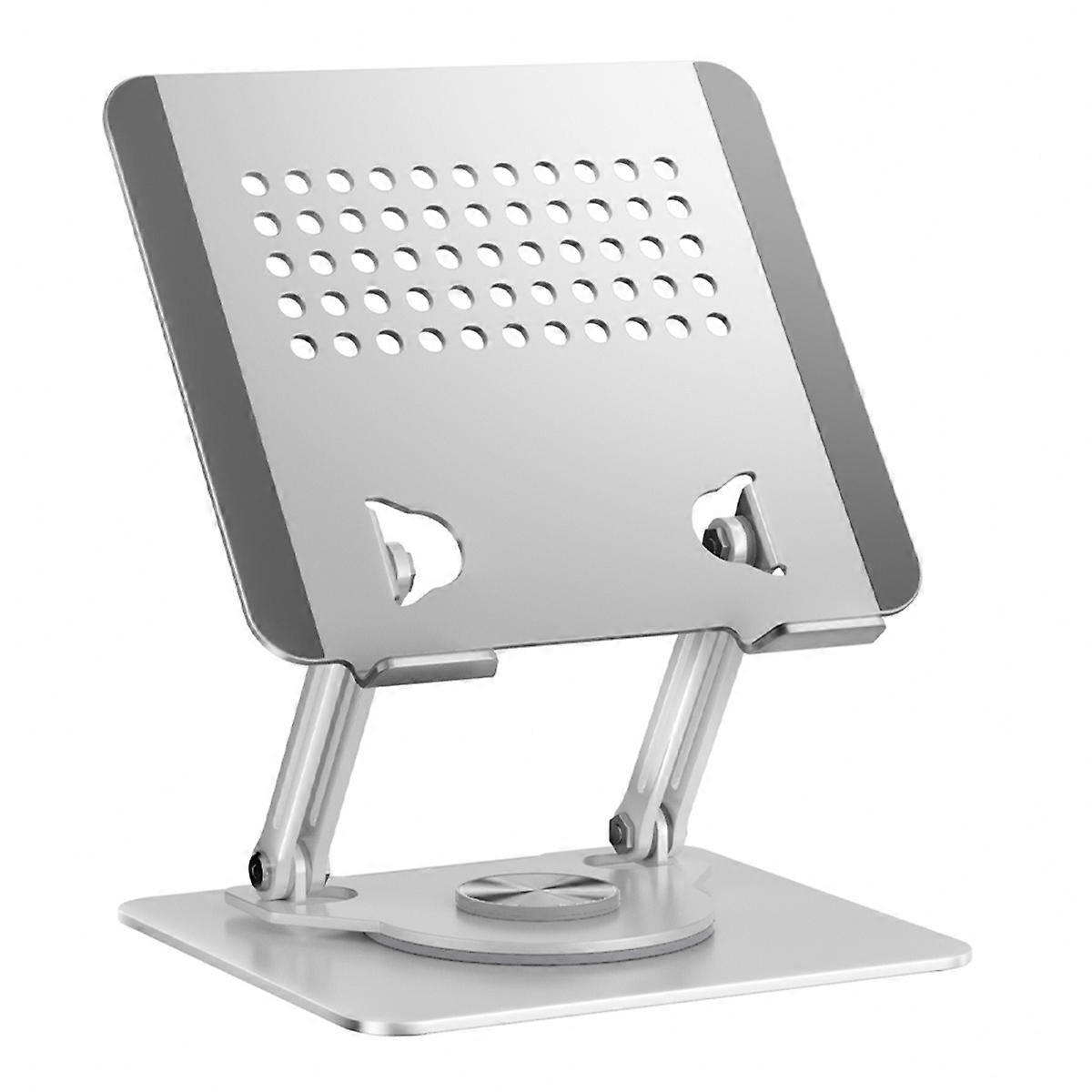 0031 Rotating Laptop Stand Adjustable Height Angle Metal Desk Cooling Rack for Notebook/Tablet