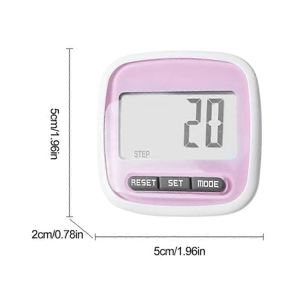 Digital LCD Pedometer with Clip Walking Running Step Counter Step 99999 Mini Step Meter for Jogging Training Walking
