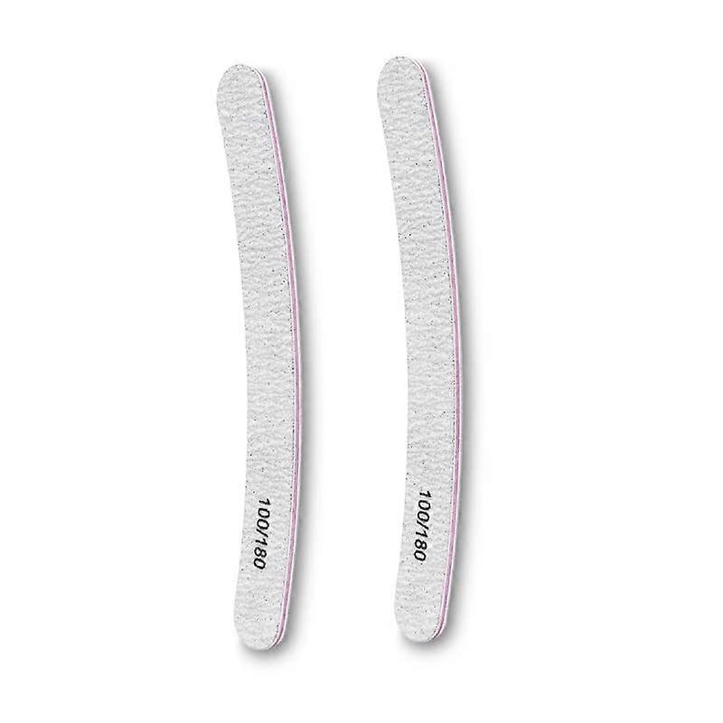 Double Sided Nail Buffer Block Set for Smooth Surface and Gel Polish, 2pcs Colored