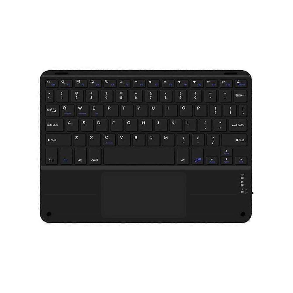 Bluetooth Keyboard with Touchpad for iPad and Android, 10 Inch Wireless, TypeC Rechargeable, Black