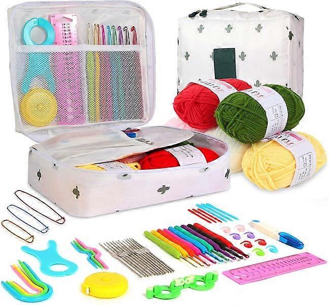 Crochet Tool Set, Multi-Size Crochet Hooks, Lightweight and Durable, Beginner's Knitting Kit