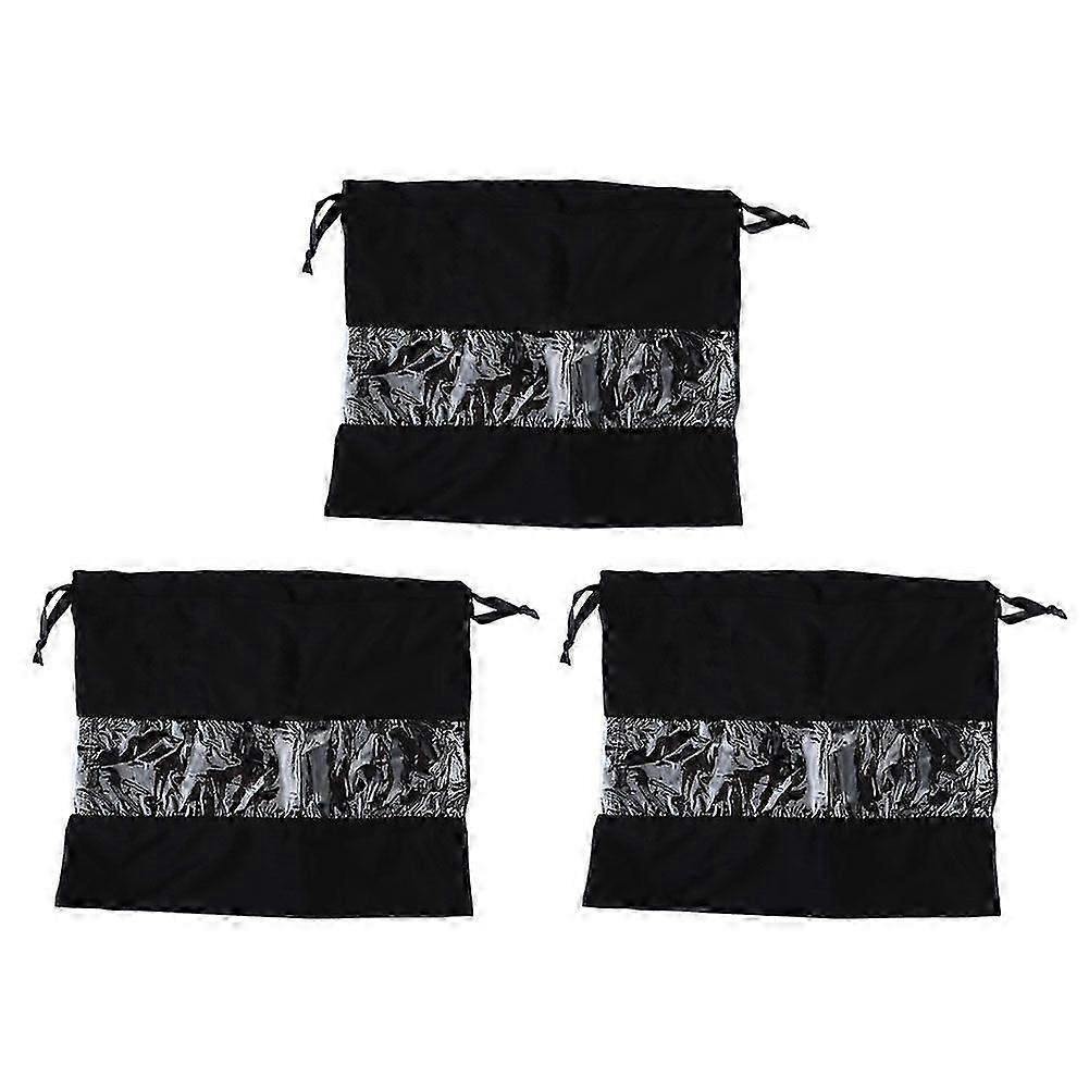 3 Pcs Velvet Drawstring Storage Bags for Clothes, Dust Proof