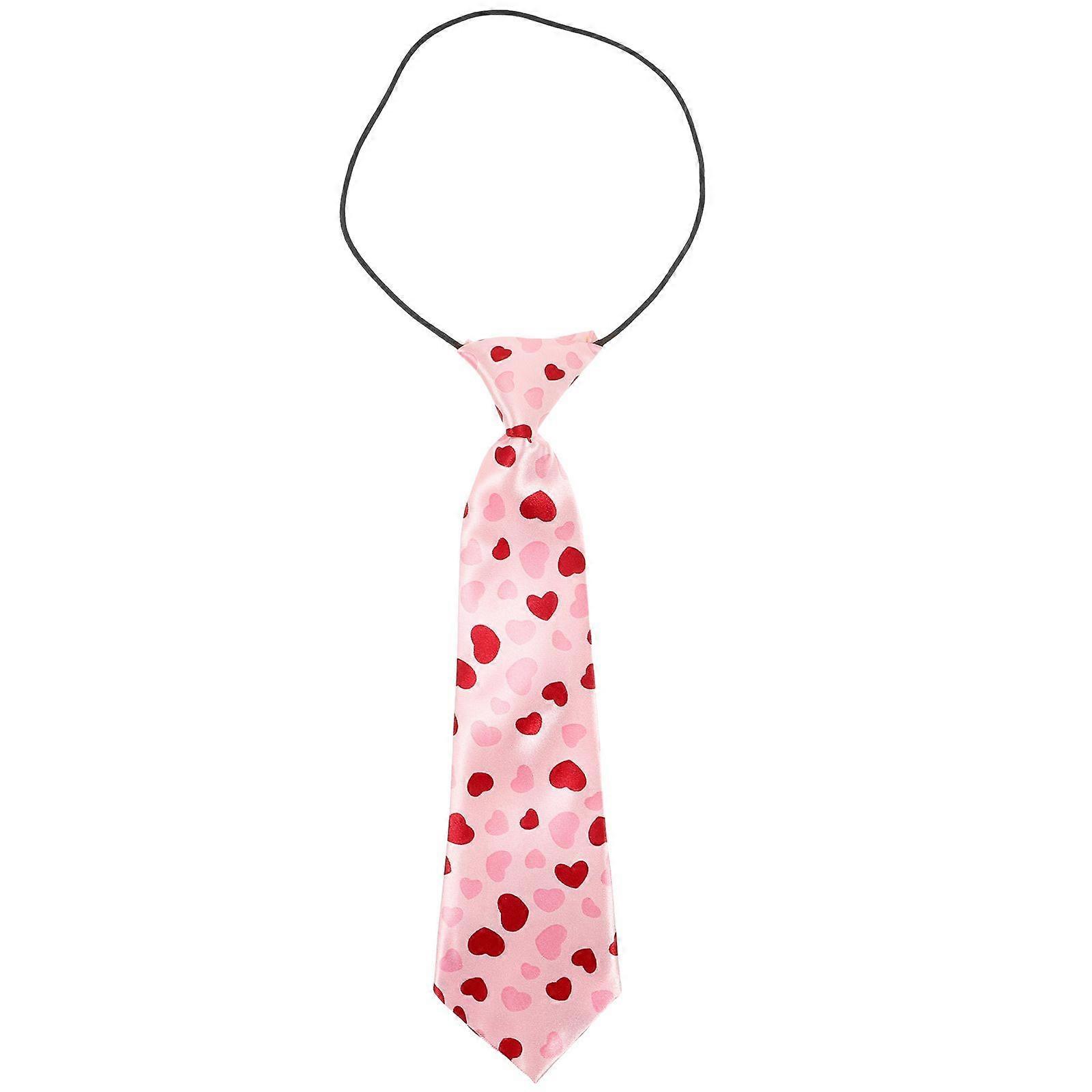 1pc Creative Tie for Valentine's Day Festive Polyester Apples Pattern Tie