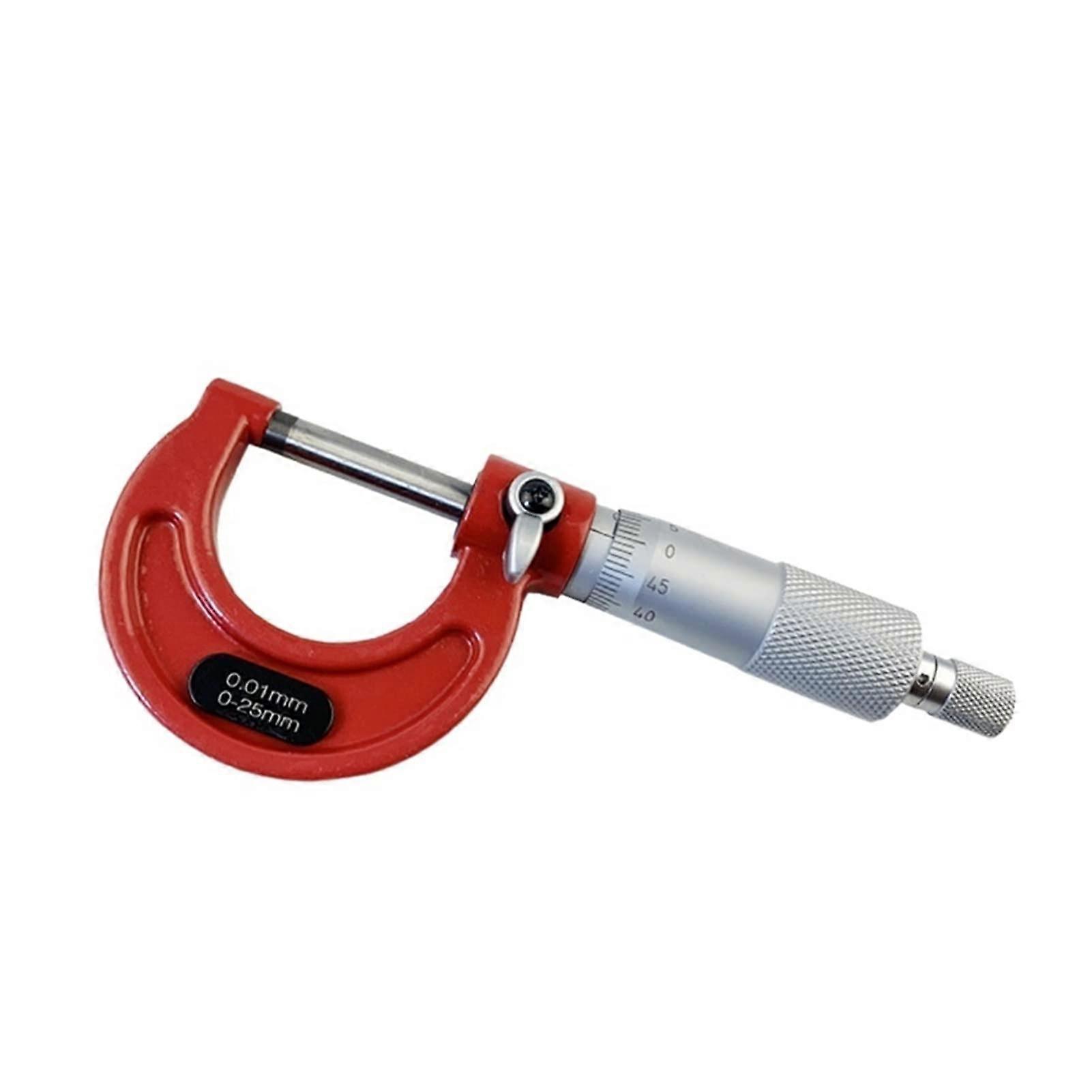 Outside Micrometer Set 0100mm Range with Standards Precision Ratchet Control 0.01mm Accuracy