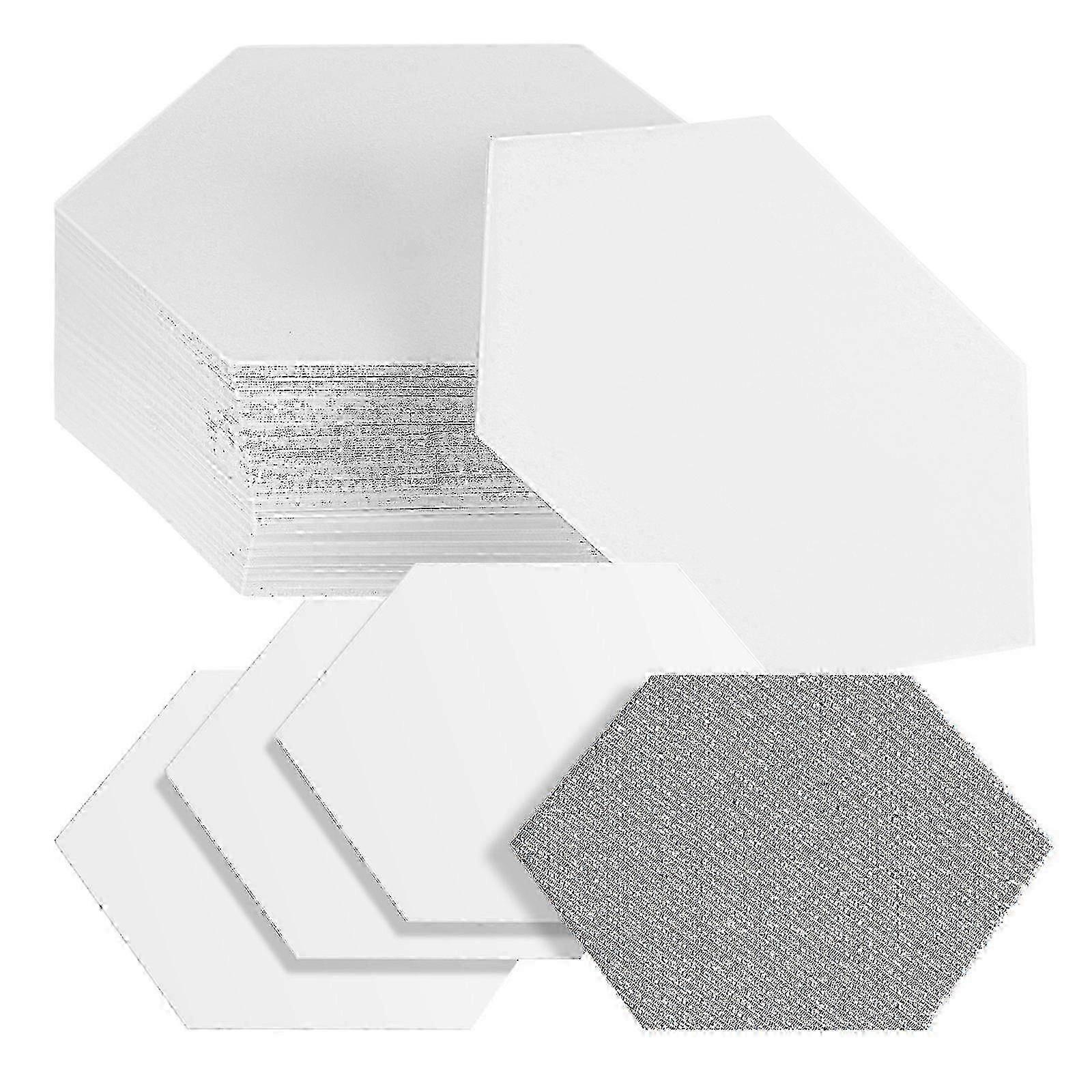 Conjunto de moldes de colcha hexagonal para entusiastas de costura e patchwork.