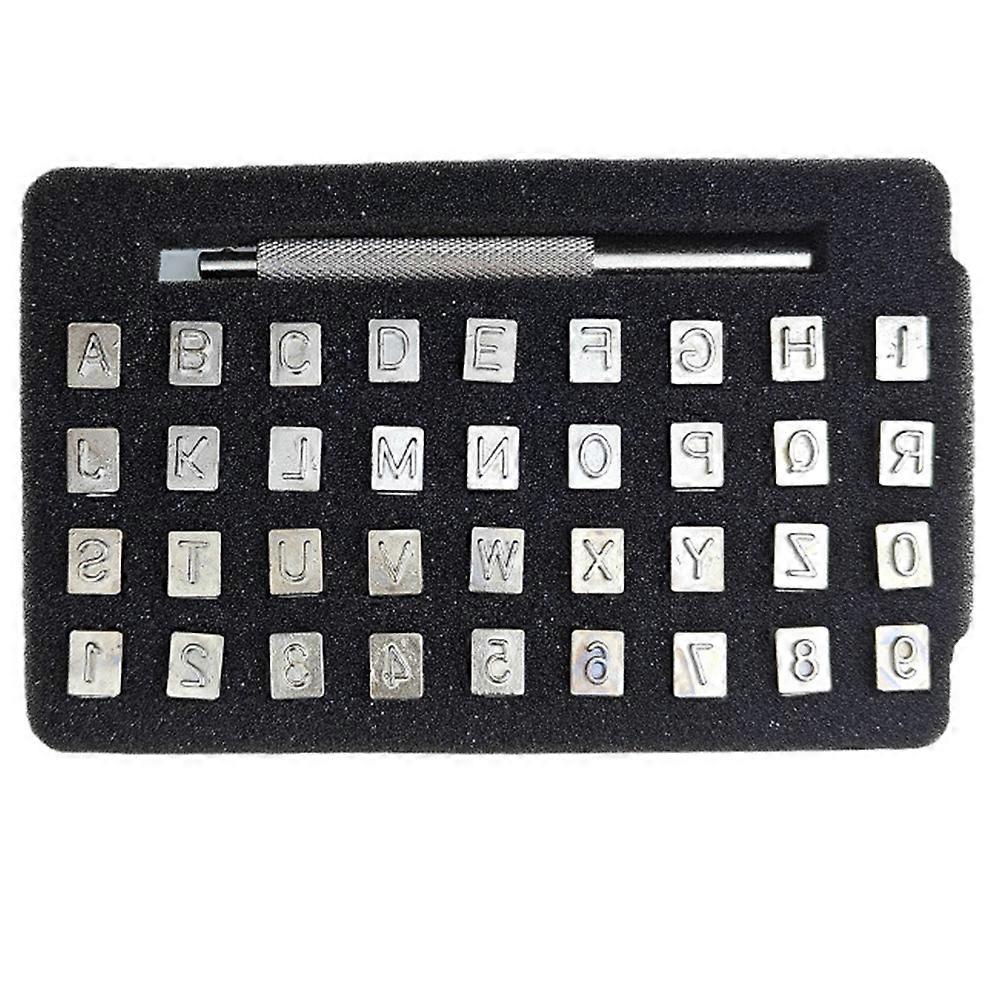 DIY Leather Stamp Engraving Craft Tools, Alphanumeric Stamp Leather Craft,3mm