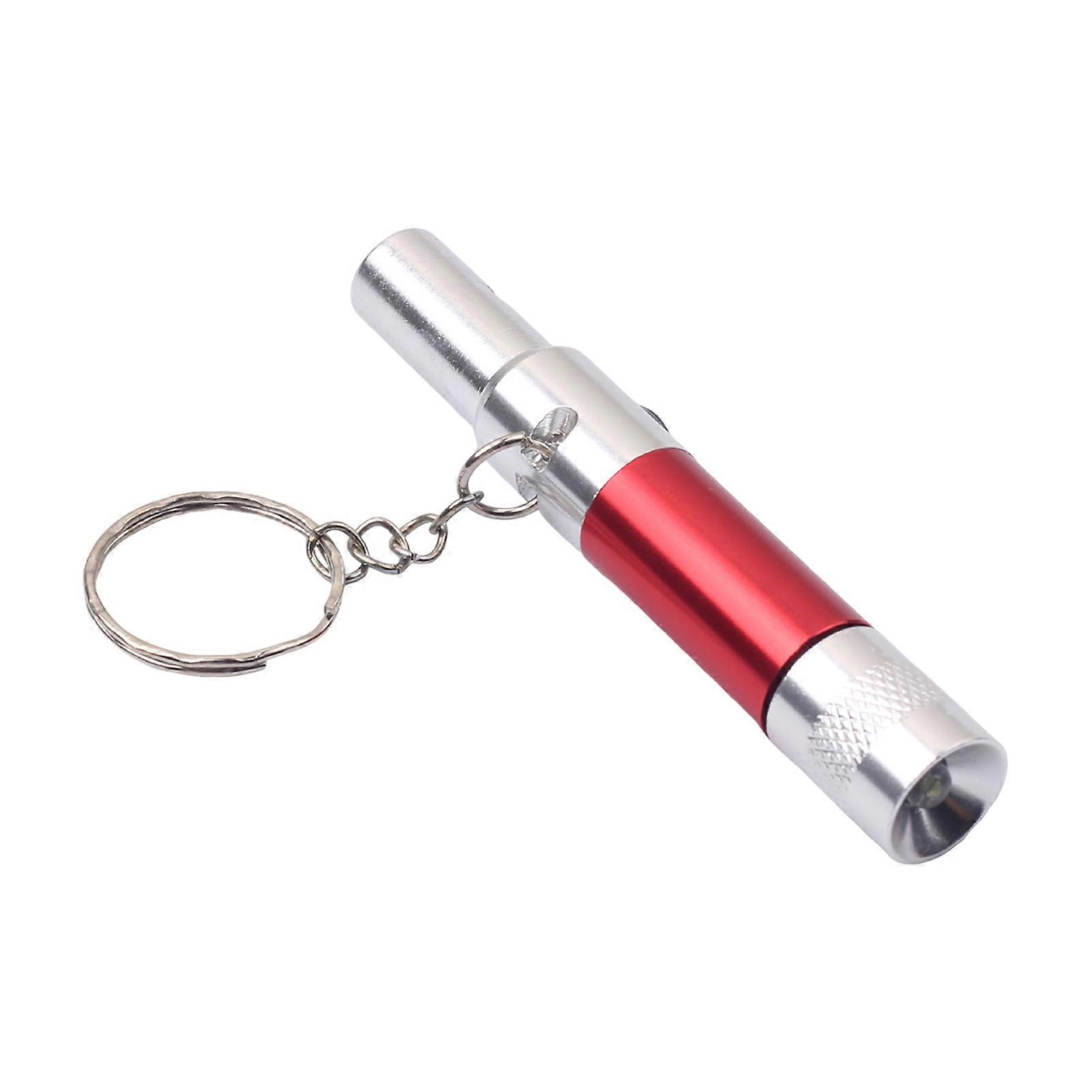 Whistle Flashlight Keychain Mini LED Light with Key Ring Compact Emergency Whistle Torch for