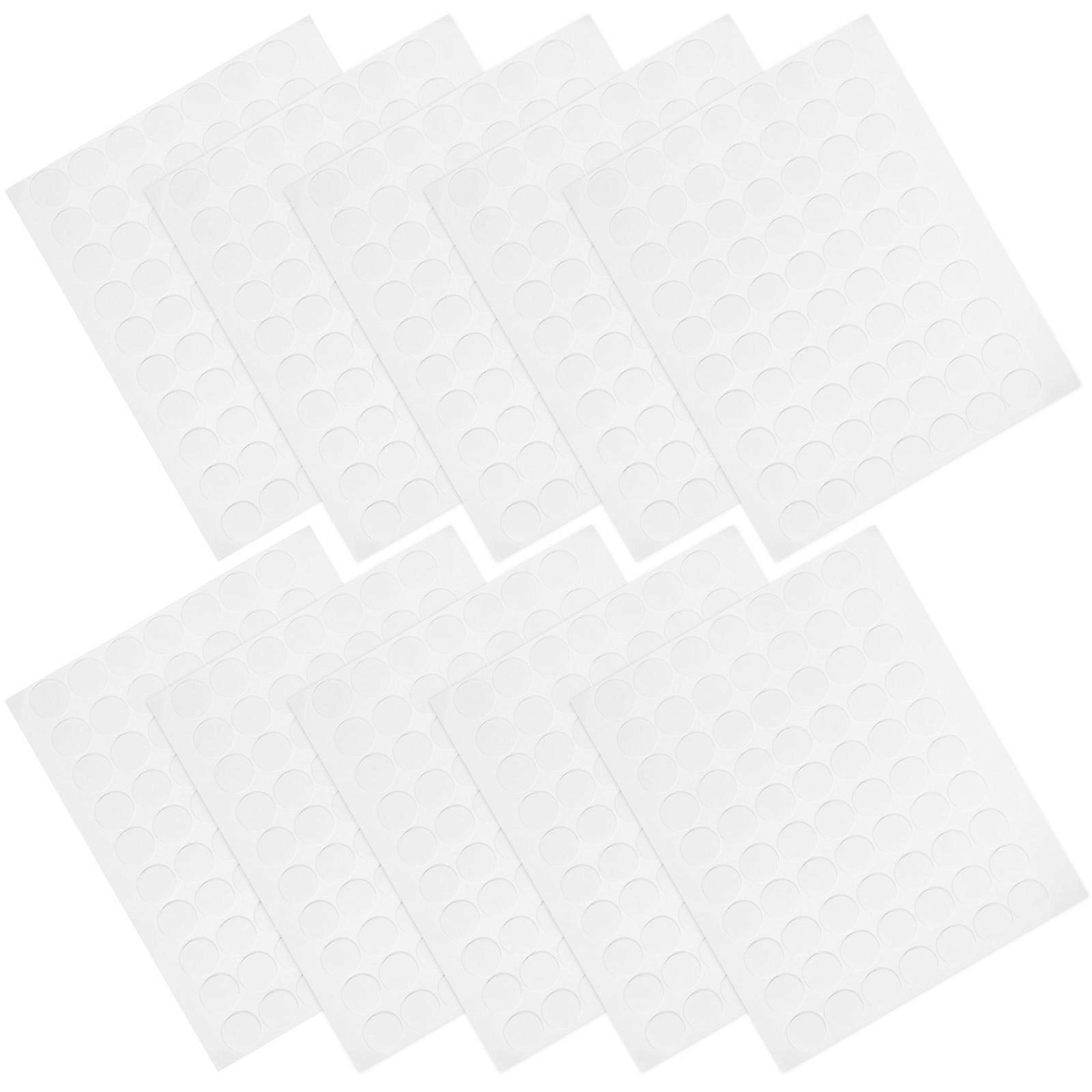 Double Side Glue Stickers Round Dot Sticky Dots for Decoration 10 Sheets