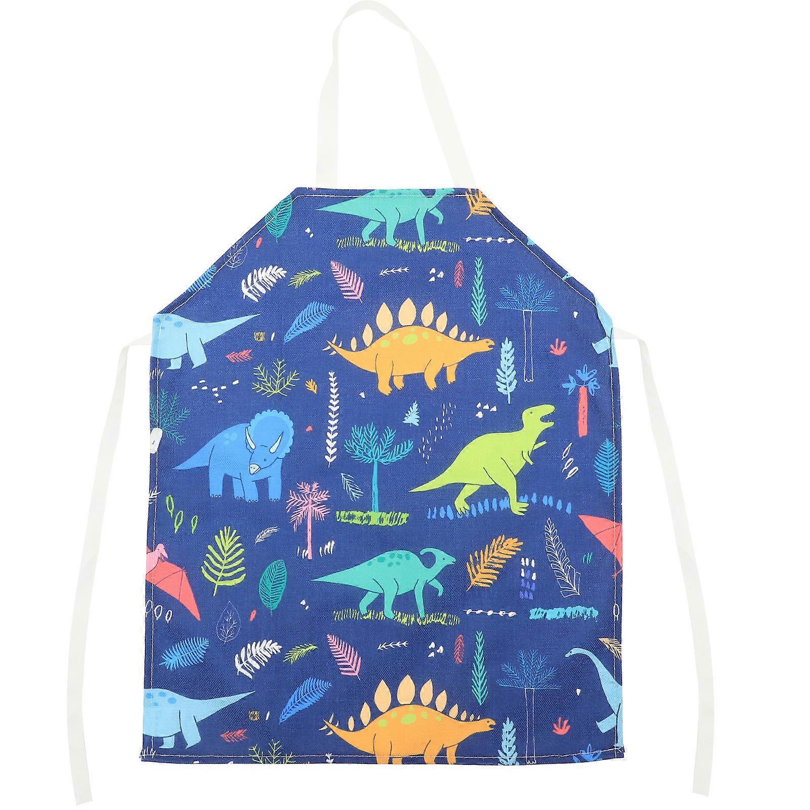 Breathable Cartoon Dinosaur Apron for Kitchen Cooking Use Multi Color