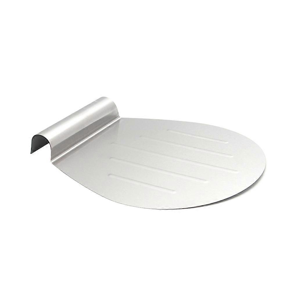 Pizza Pan Stainless for Homemade Baking 1 Piece Silver
