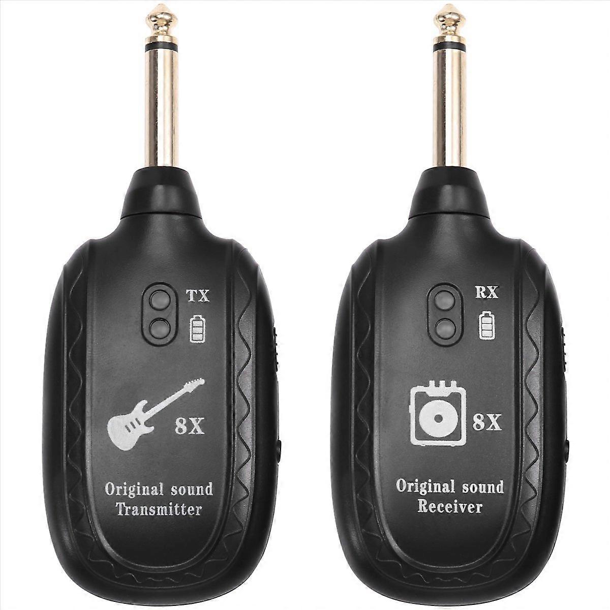 8X Wireless Guitar System Wireless Guitar Transmitter Receiver