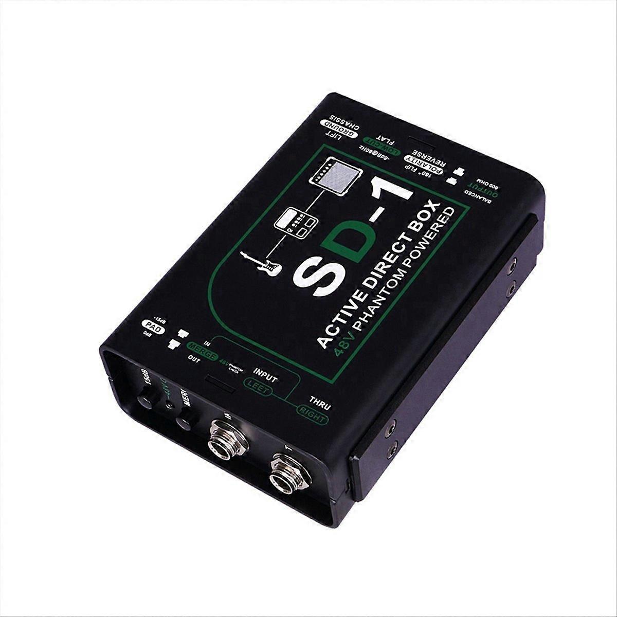 Professional Active DI Box for Guitars Mono Instrument Direct Box