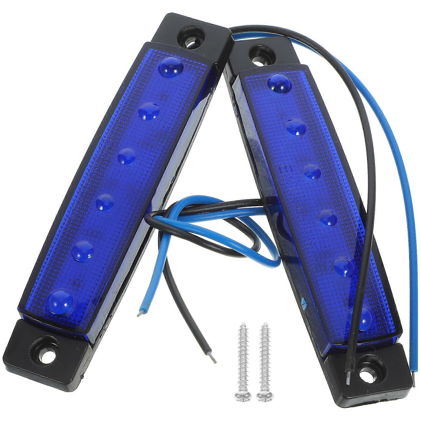 Tail Lights Truck Tail Lights for Trailer Applications 2Pcs Blue