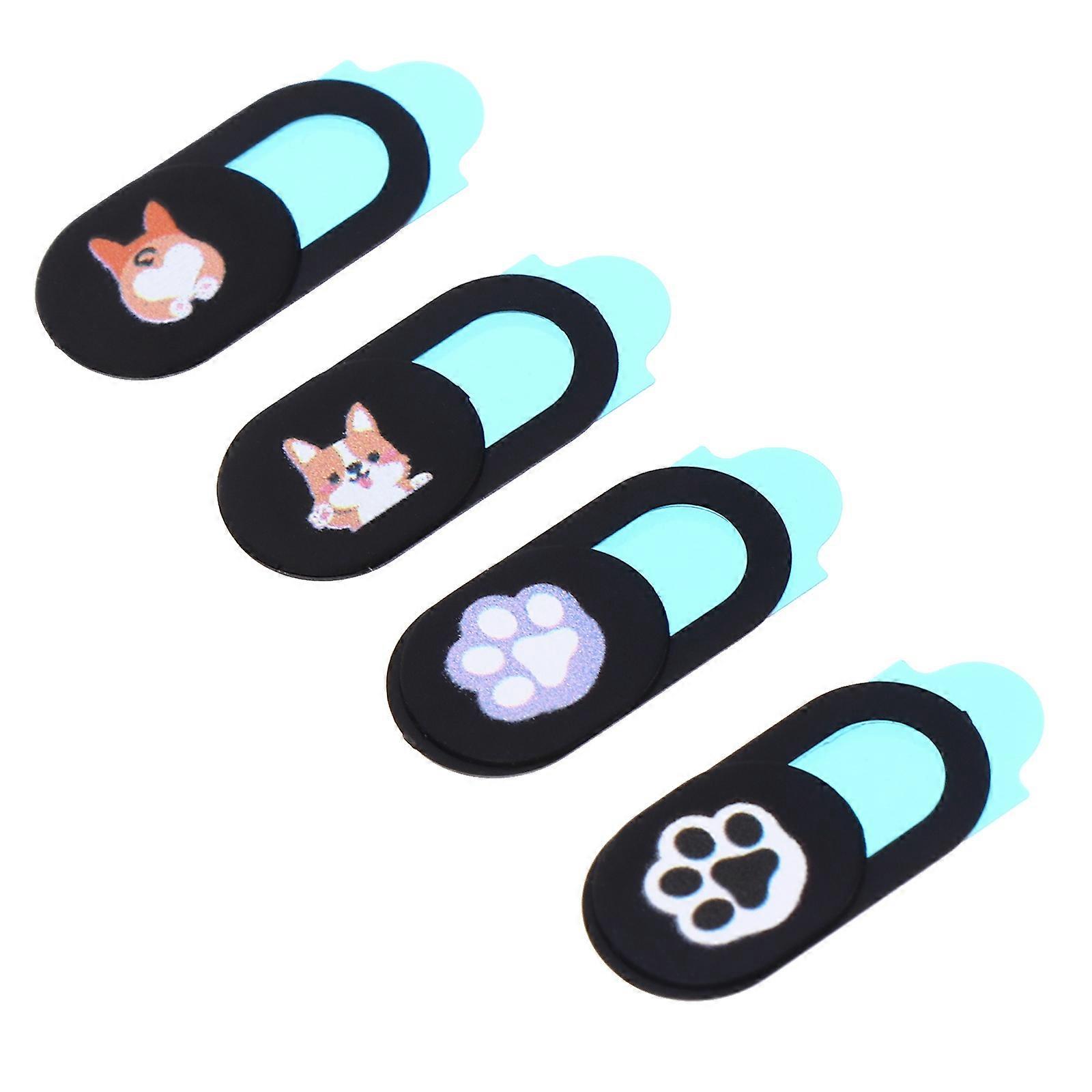 Anti-Peeping Camera Covers Protective Caps for Privacy 8Pcs Set Black