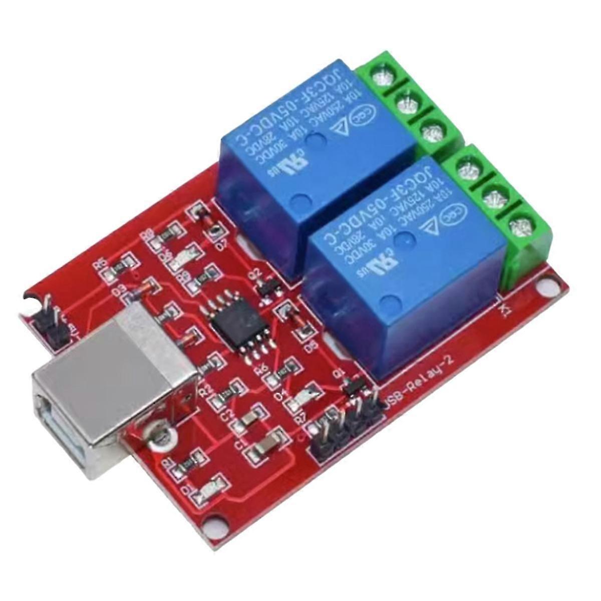 2 Channel 5V USB Relay Control Switch Programmable Computer for Pc Intelligent Controller Electronic Component