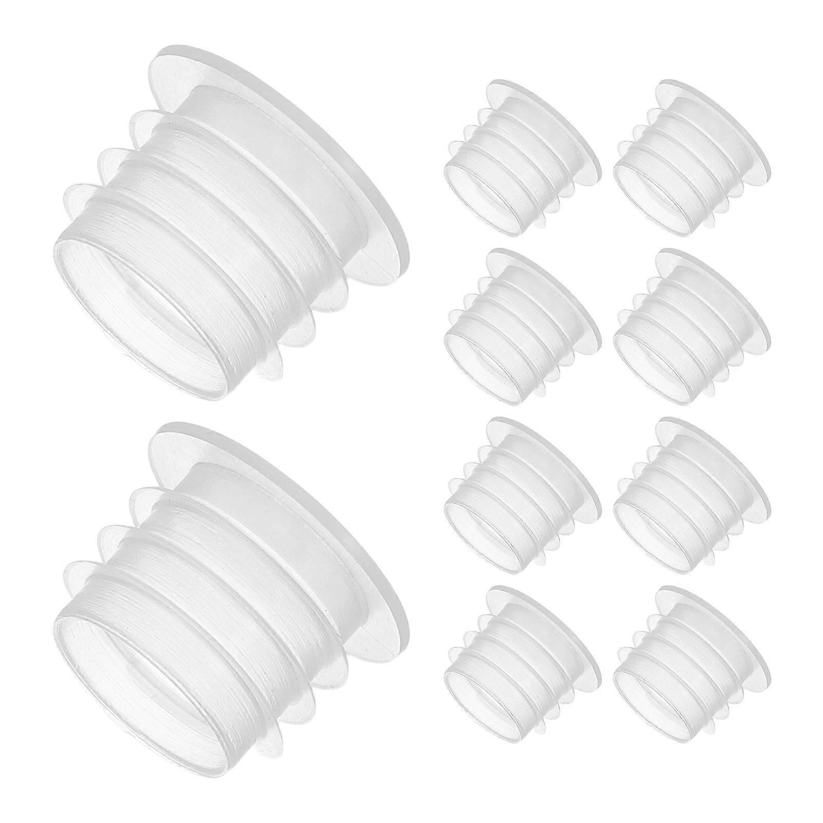 Plastic Stopper Replacement Plug for Home 100Pcs Transparent Leakproof Bottle Stoppers