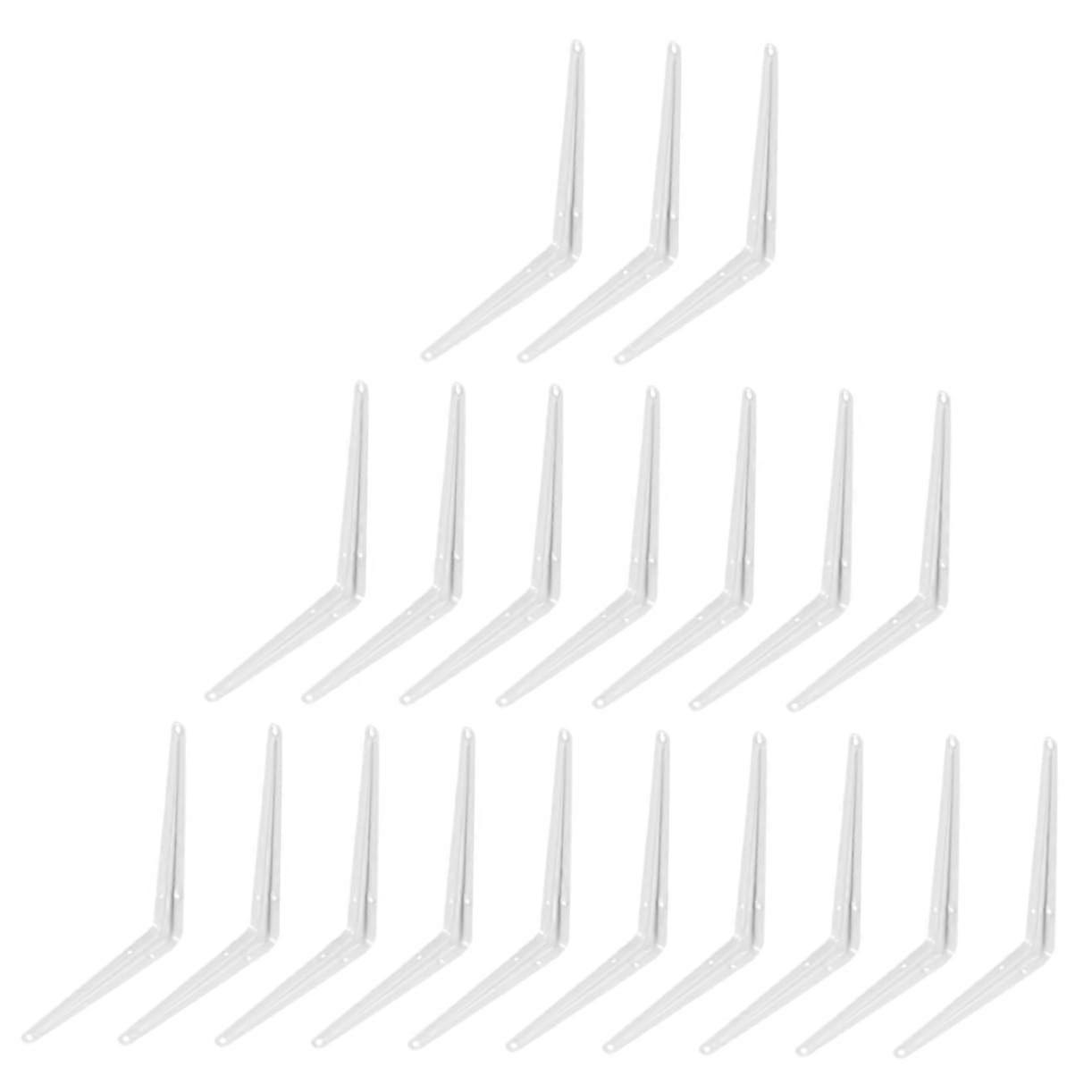 20pcs Rustic Floating Shelf Brackets Wall Shelf Brackets with Right Angle Support for Multipurpose Use