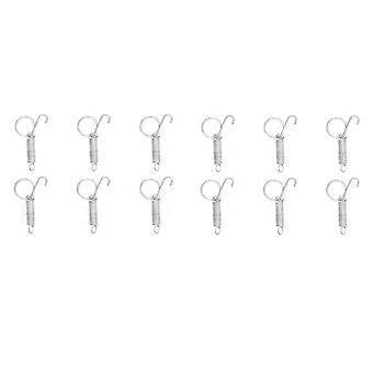 Spring Cage Lock Høj elastisk holdbar fjederkrog til fastgørelse af kanin hund kat Pet bur dørL