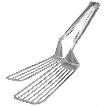 1pc Stainless Steel Food Clamp Steak Clamp Fish Frying Clamp for Home (Silver)
