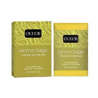 Ouhoe Mineral Lemon Bath Soap Gently Moisturizes The Body And Skin, Hydrates And Cleanses Pores. Bath Body Soap