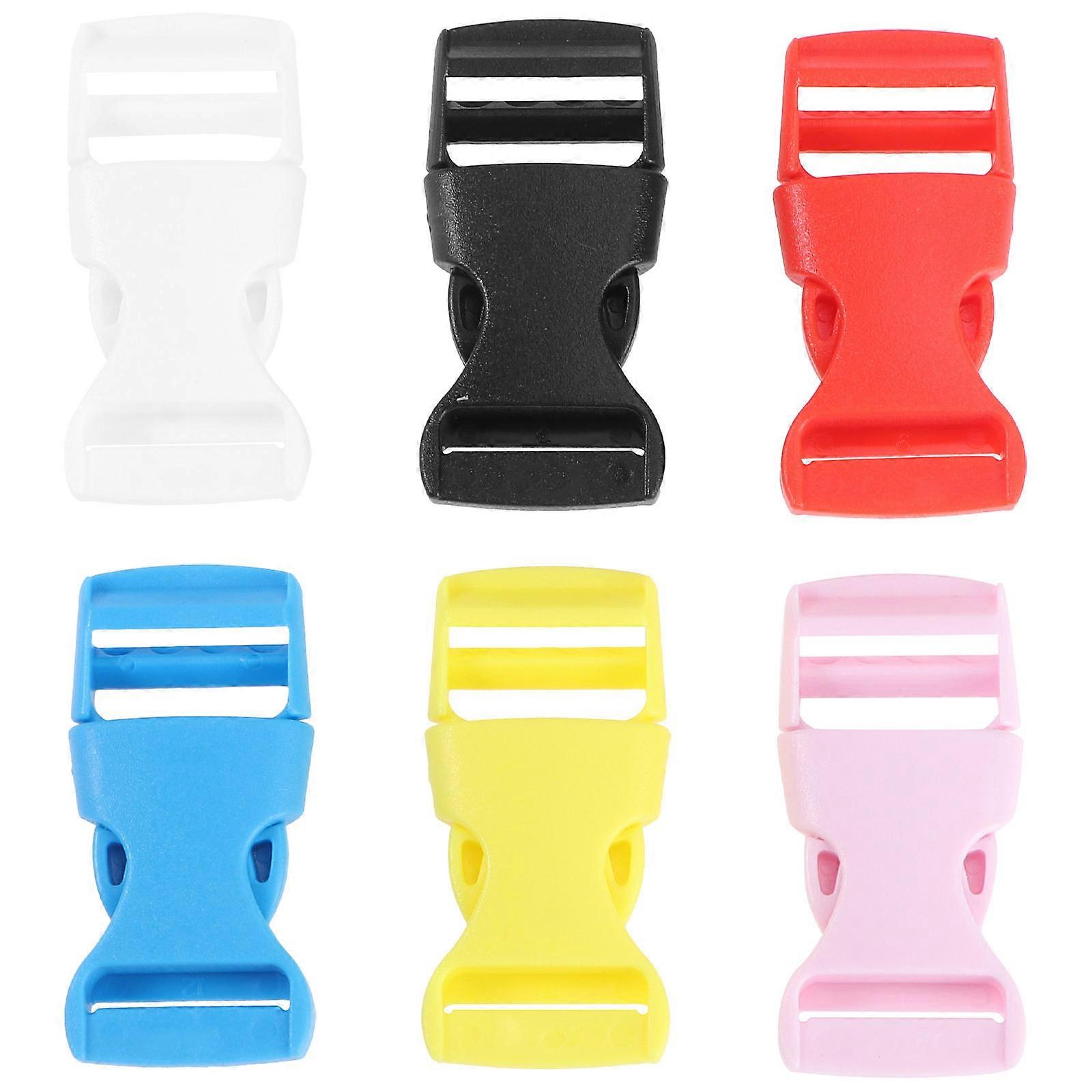 Backpack Buckle Plastic Side Release Buckle for Strap Use 180Pcs Multicolor