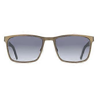 HUGO HG 1328/S SVK/9O Full Rim Gunmetal Men Rectangle Sunglasses UV3 Original