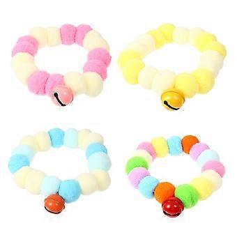 Pet Collar Plush Ball Necklace for Cosplay 8Pcs Set