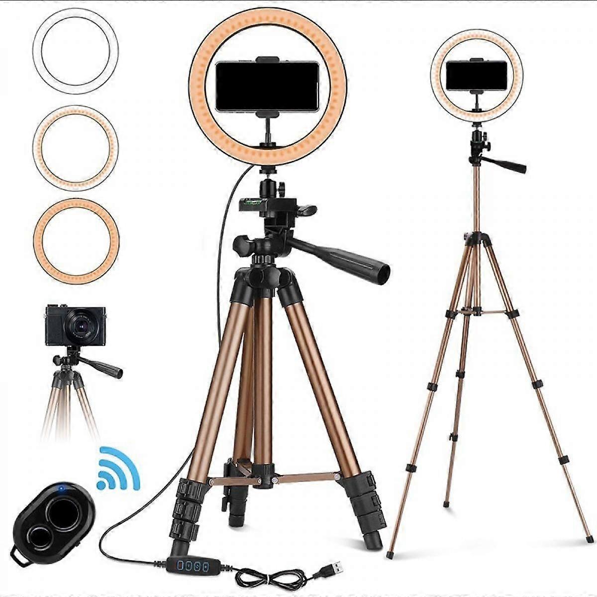 16CM Live Broadcast Fill Light Mobile Phone Bracket Led Ring Light