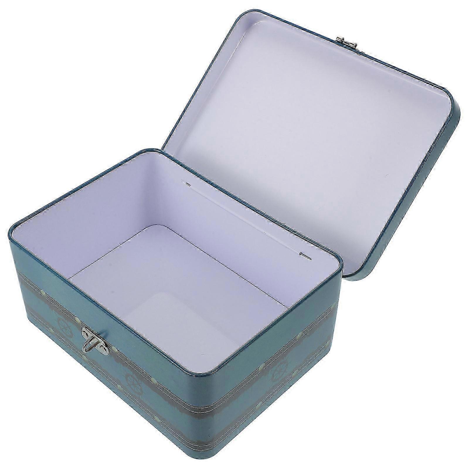 Multi Tinplate Storage Box with Lock for Jewelry Storage Container