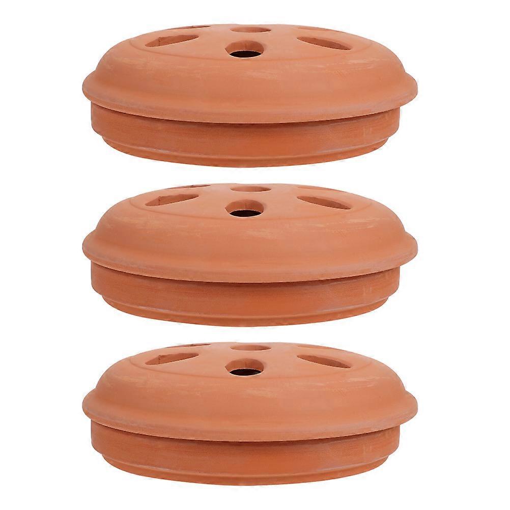 Diffuseur d'arômes de table en céramique rouge, lot de 3