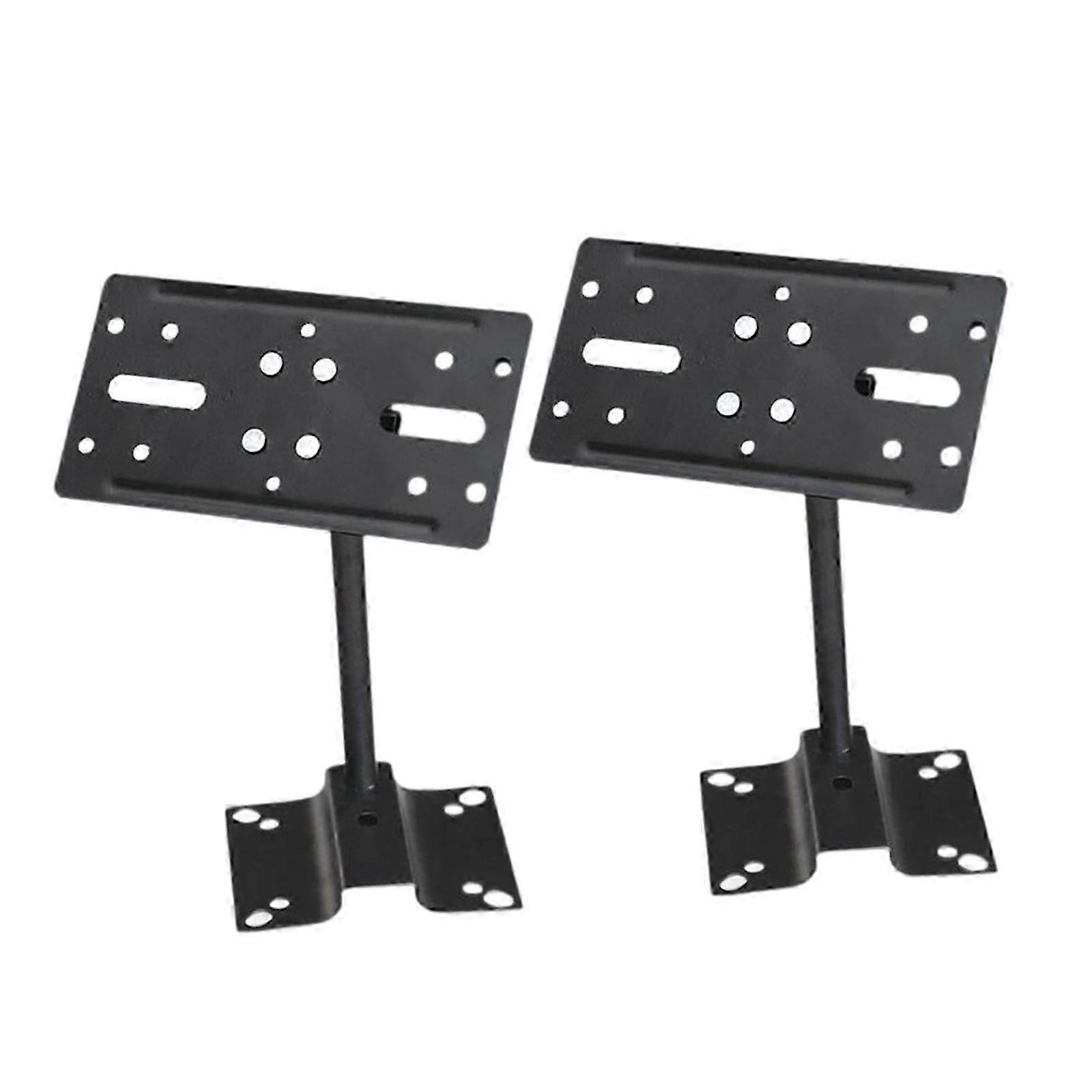2Pcs Speaker Wall Mounts Mounting Bracket Adjustable Angle Space Saving Speaker