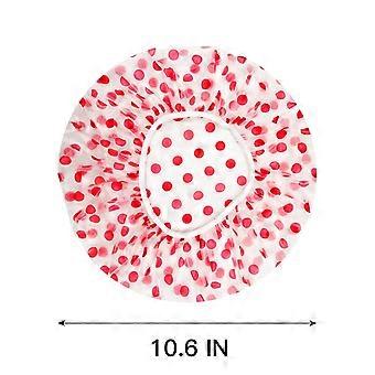 Shower Caps Reusable Waterproof Shower Caps Plastic Shower Caps Elastic Band Bath Hair Hat