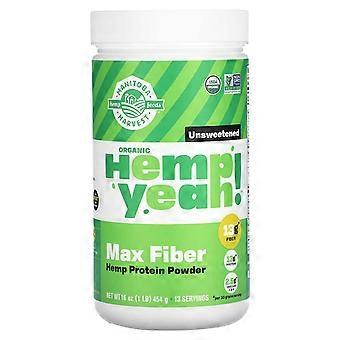 Manitoba Harvest, Organic Hemp Yeah! Max Fiber Hemp Protein Powder, Unsweetened, 1 lb (454 g), 2-Pac