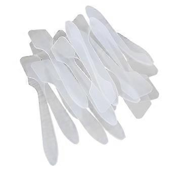 Espátula de maquillaje de plástico, cuchara para uso cosmético en mascarillas, paquete de 150 unidades