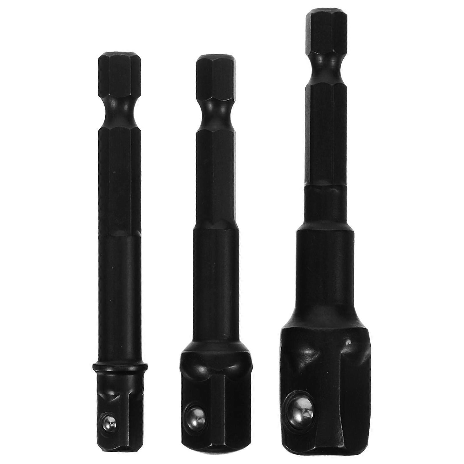 1 Set Socket Adapter 3/8 Inch 1/2 Inch 1/4 Inch Drill Socket Drill Adapter Tool