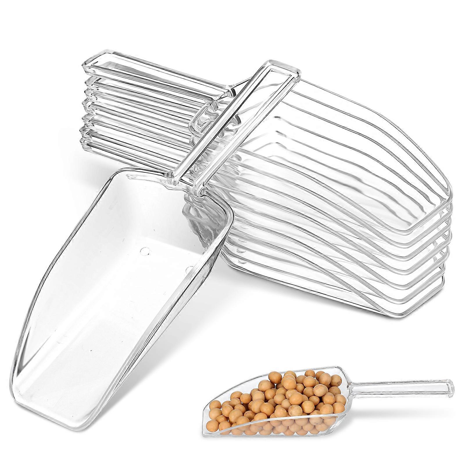 Cuillère à popcorn blanche, lot de 8, usage supermarché