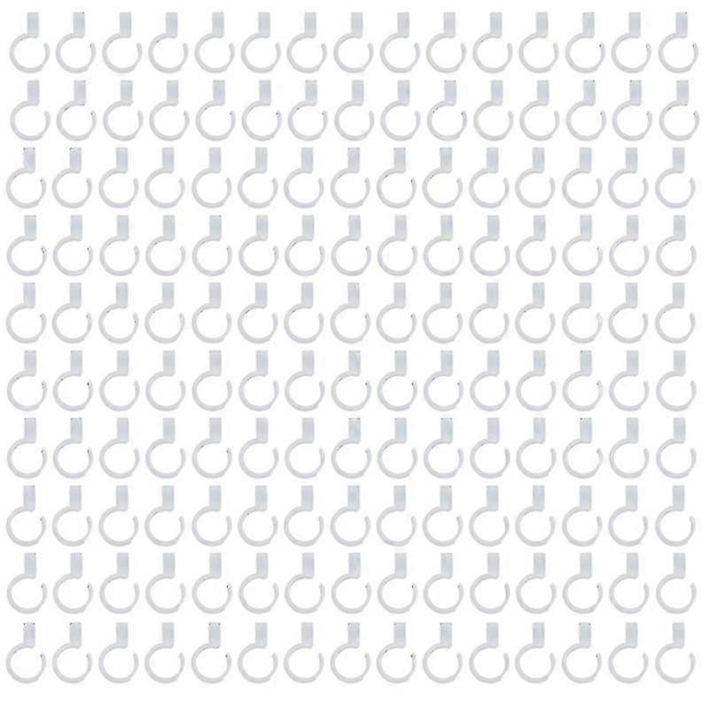 100pcs Storage Hooks, Clothes Rod Round Hooks