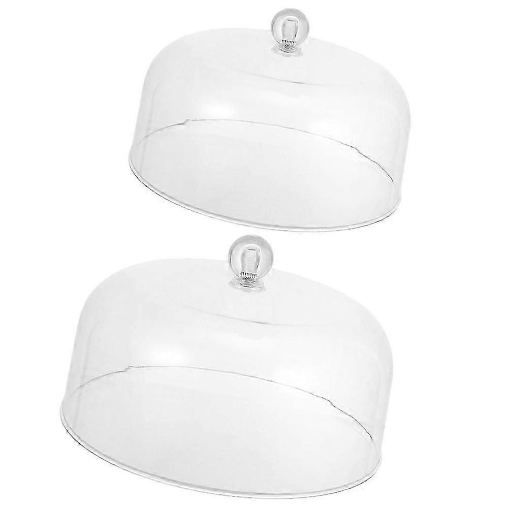 Multi-Function Cake Dome Acrylic Cover for Daily Use 2Pcs Set