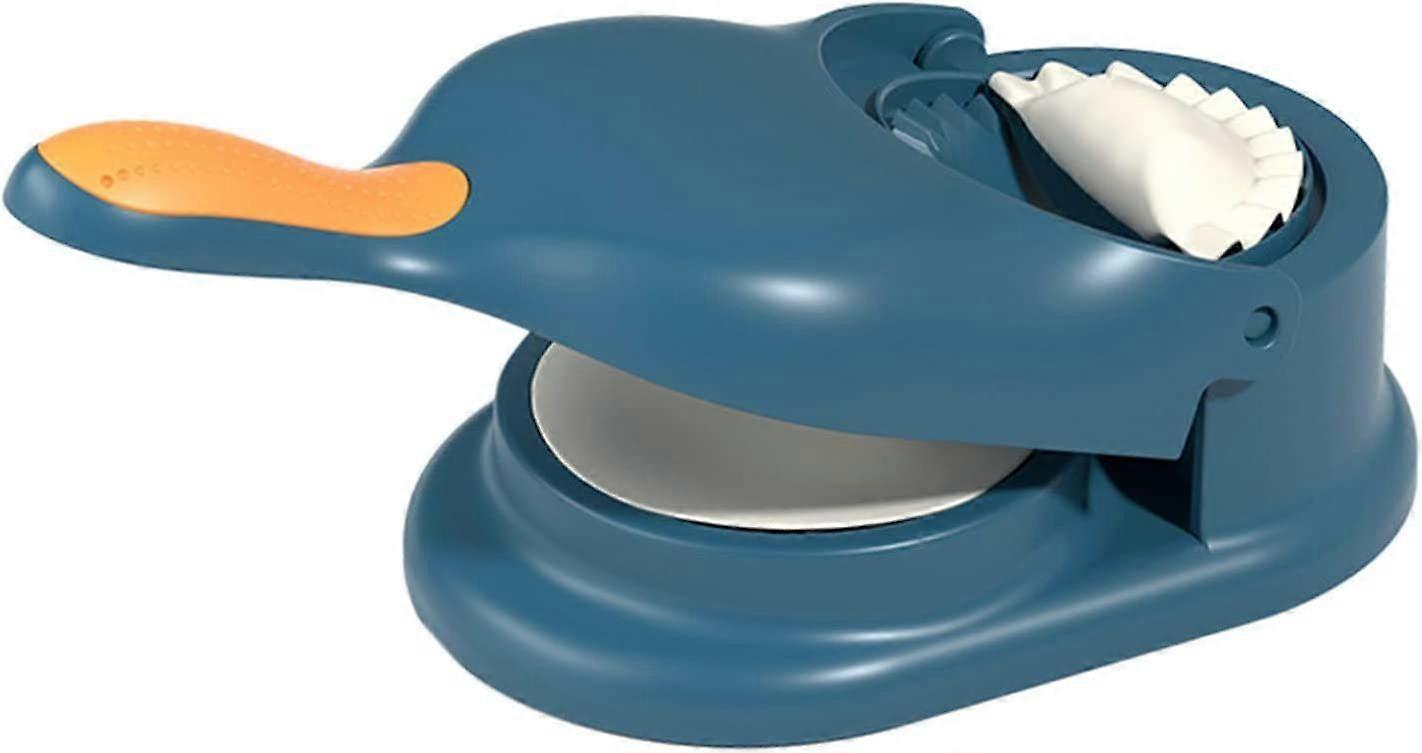 Dumpling Maker - 2 in 1 Dumpling Maker - Chinese Manual Dumpling Maker for Cooking - Blue