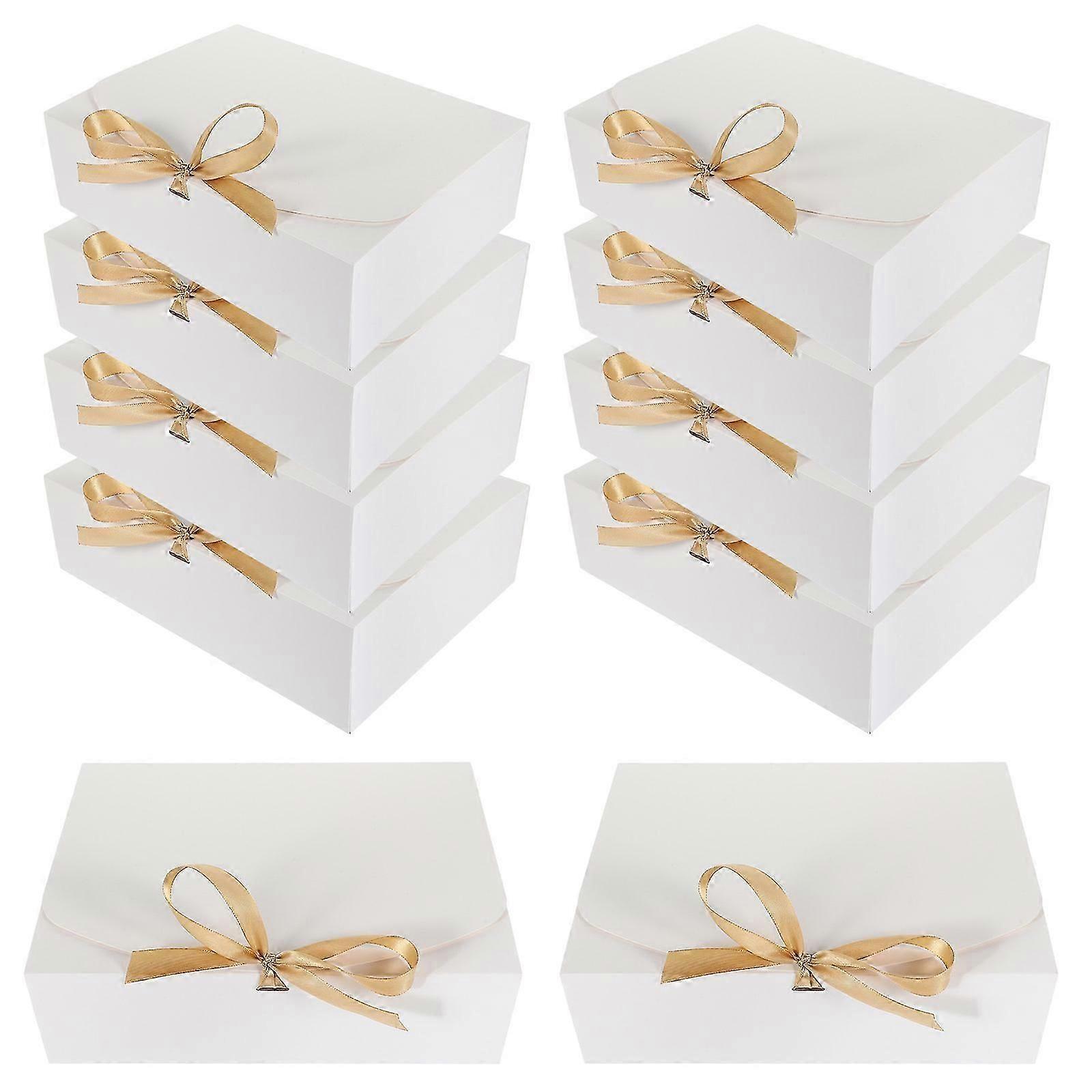 Gift Packaging Box for Storage Bridesmaid Proposal Boxes 10Pcs with Ribbon
