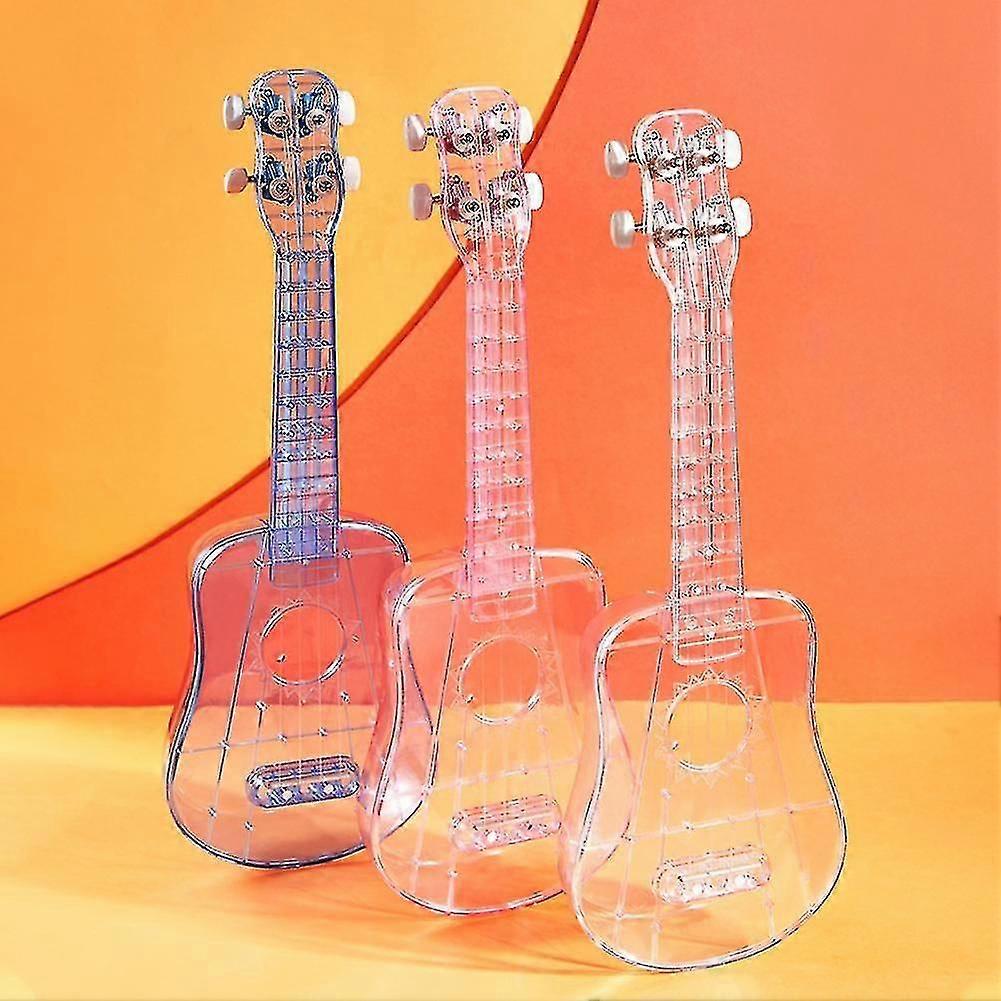 21 polegadas Ukulele Transparent 4 Strings Music Development Portátil Mini Guitar Ukelele for Beginner Musical Instruments