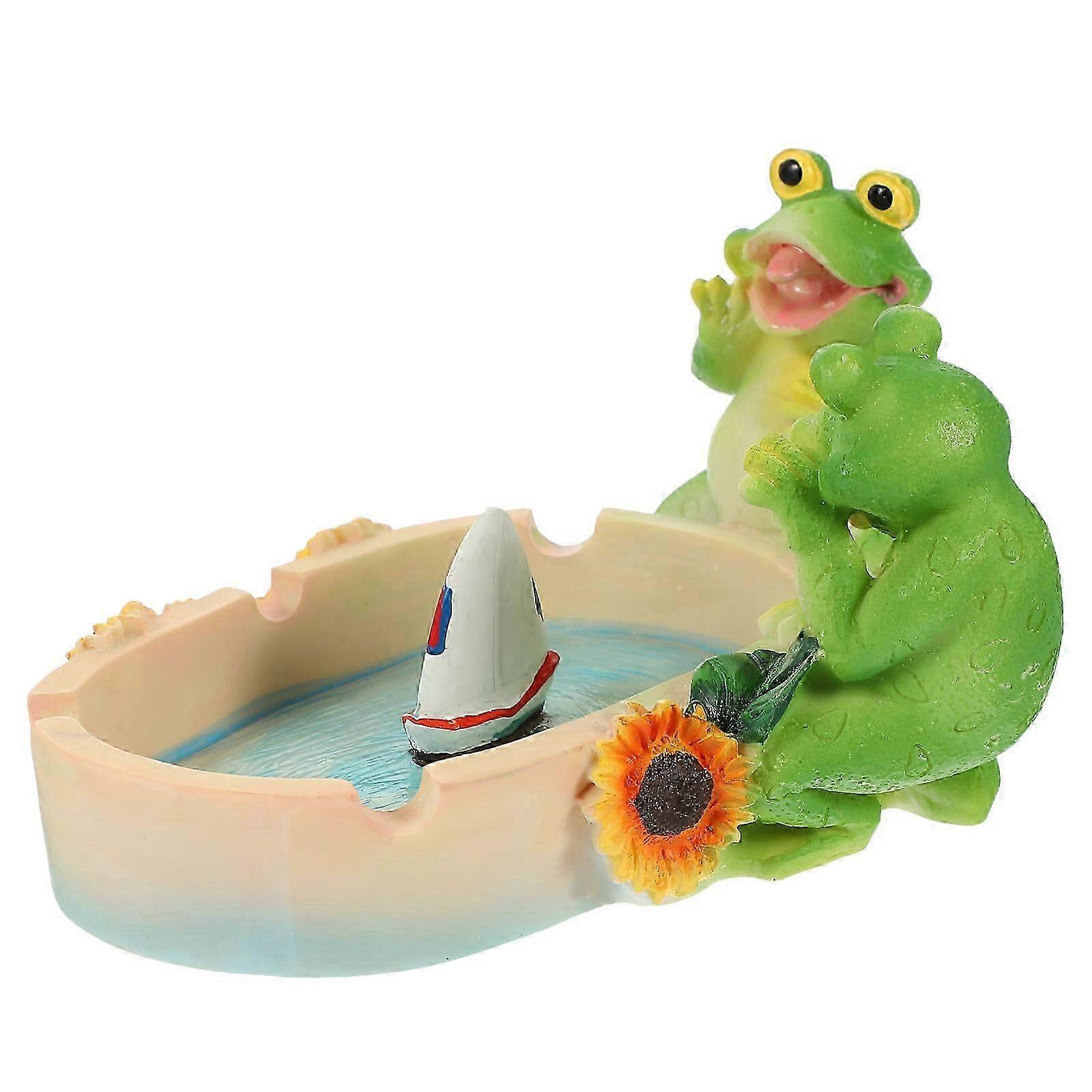 Creative Ash Holder Frog Ashtray for Home Use