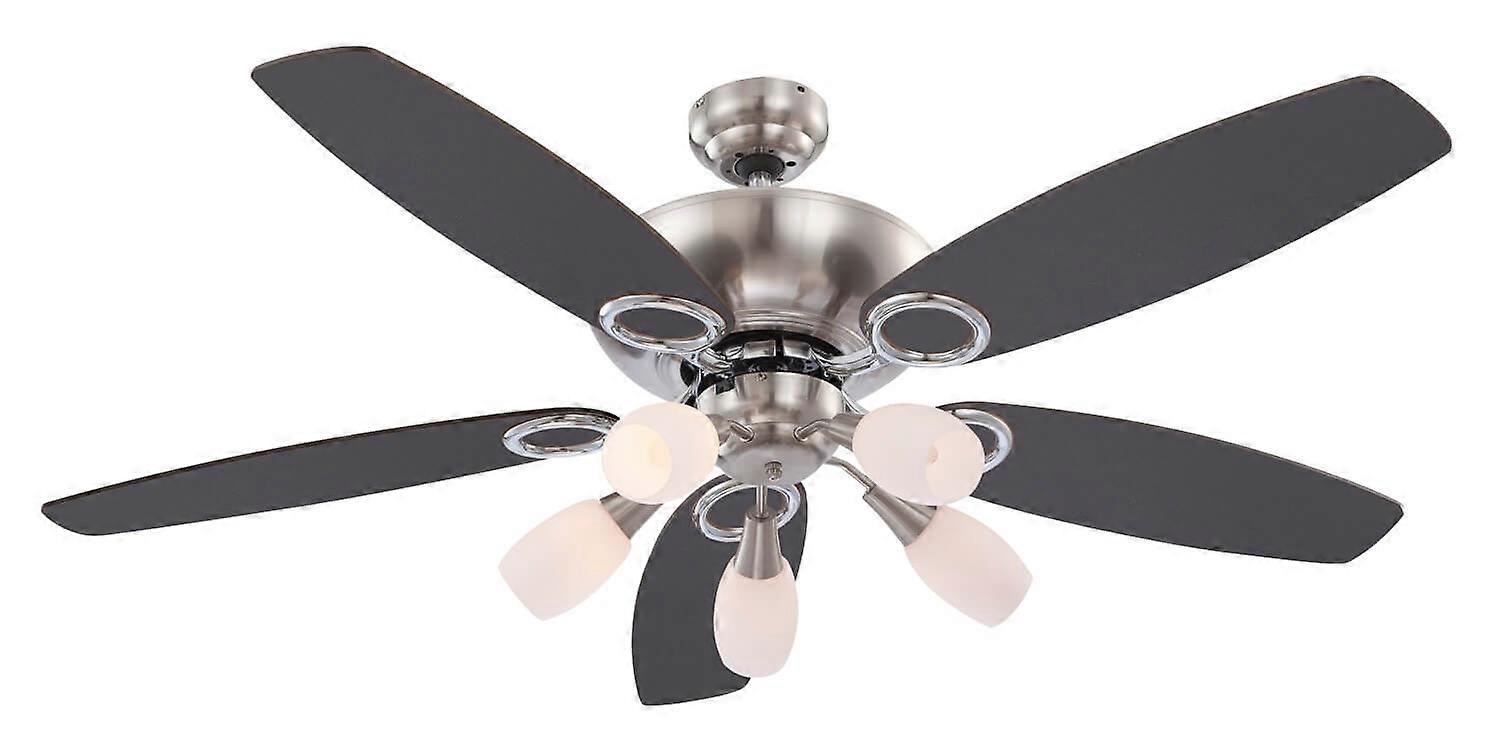 Ceiling fan Jerry 130cm / 51" with light and pull cords