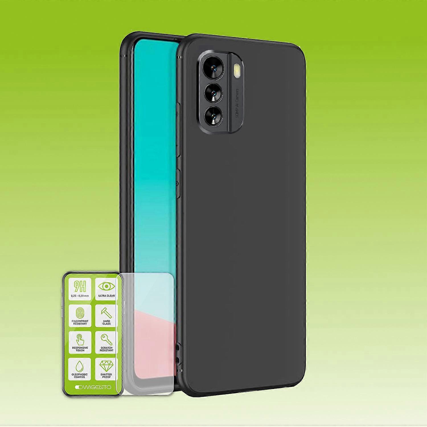 For Nokia G60 Silicone Case + H9 Glass Phone Case TPU Cover Protection