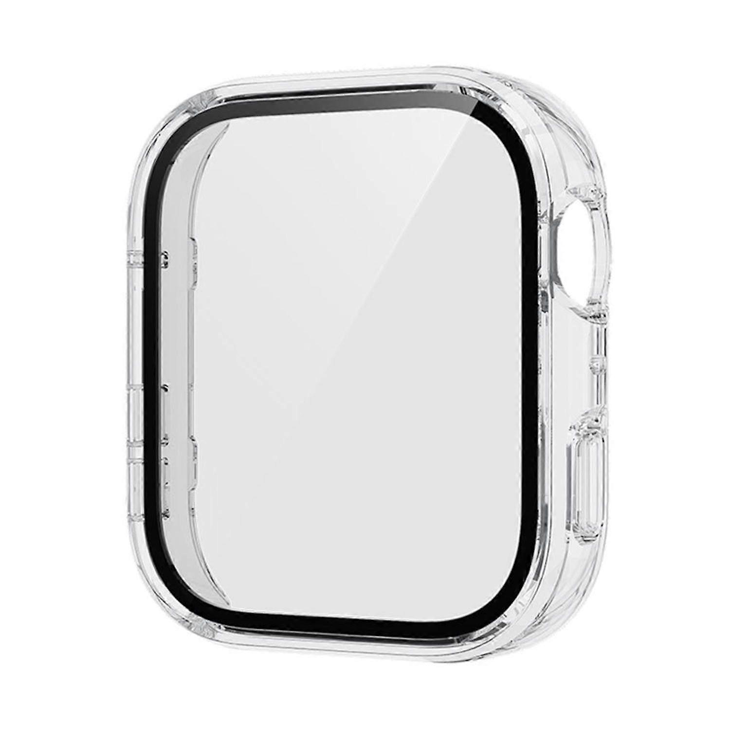 For Huawei Watch Fit 4 Plastic Watch Case + Tempered 9H Hard Glass Transparent