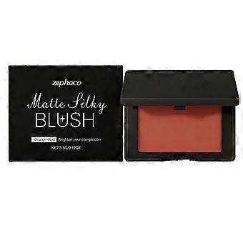 Orange-Red Matte Blush Is Portable And Long-Lasting For Daily Use. It Has A Clear, Natural And Delicate Makeup Effect That Fits The Skin Well